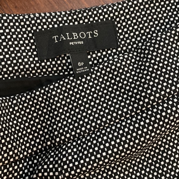 Talbots black and white tweed dress pants - Picture 4 of 7